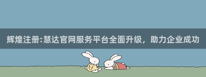 狗子284登录：辉煌注册:慧达官网服务平台全面升级，助力企业成功