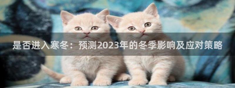 狗子28体育凯捷代理注册：是否进入寒冬：预测2023年的冬季影响及应对策略