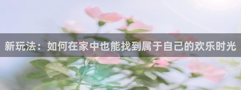 狗子284代理：新玩法：如何在家中也能找到属于自己的欢乐时光